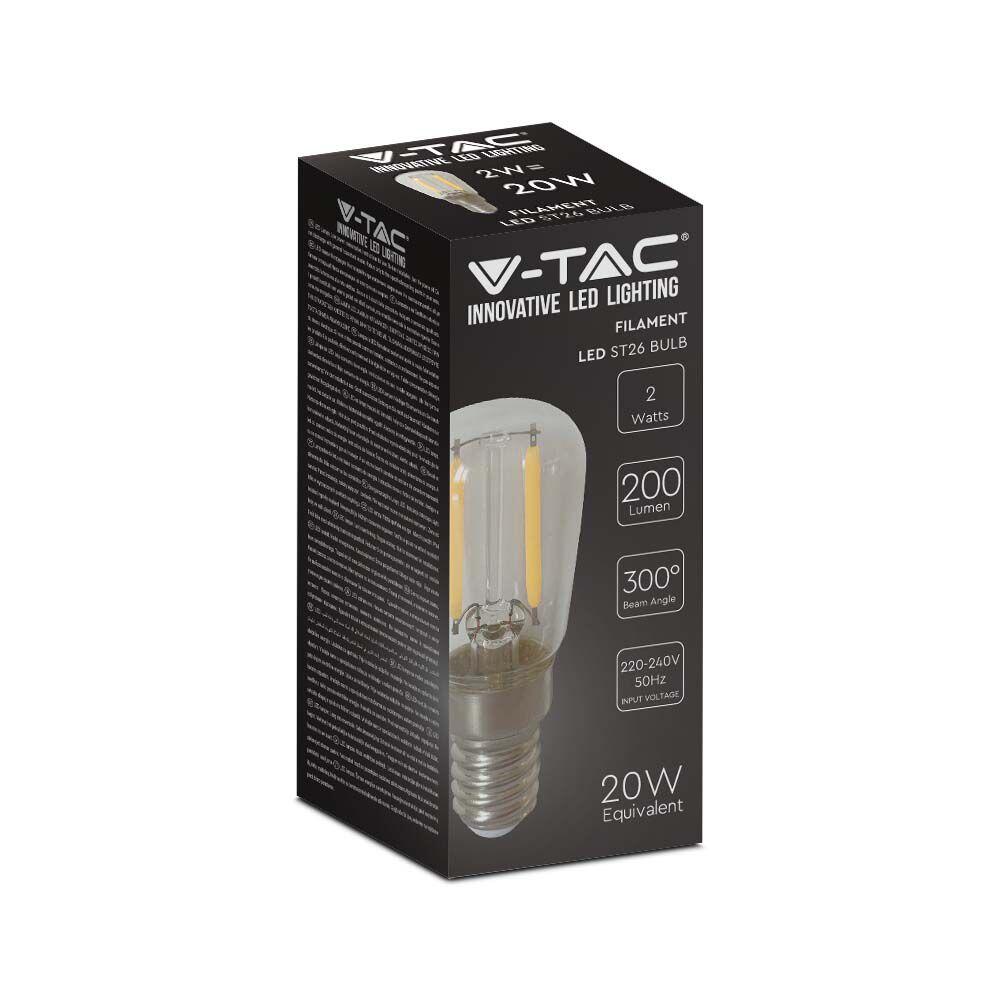 214445-3 Bec LED 2W Filament E14 ST26 4000K - Image 1