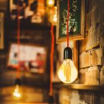 Bec LED 4W Filament  E14 P45 Amber Cover 2200K       