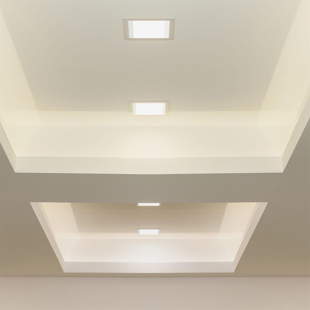 214866-2 12W LED Panel Premium Downlight Pătrat 3000K - Image 1