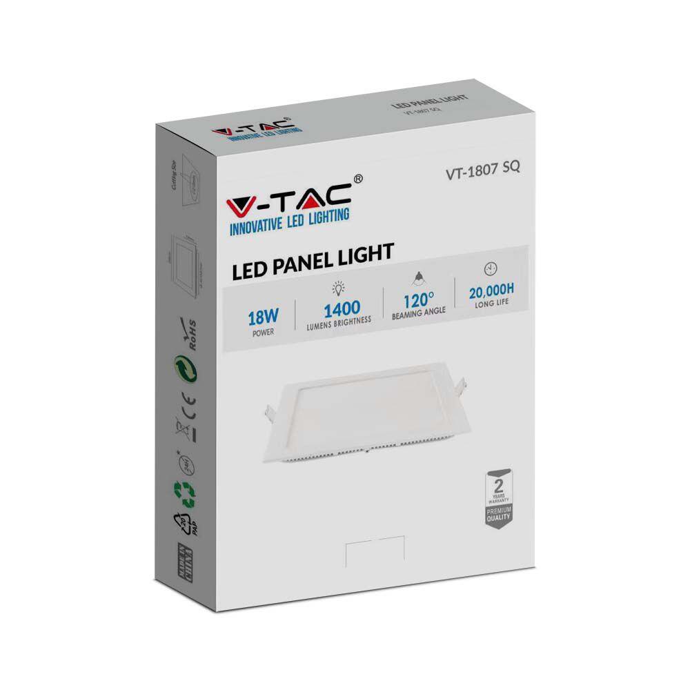 214871-3 18W Mini Panel LED Pătrat 6400K - Image 1