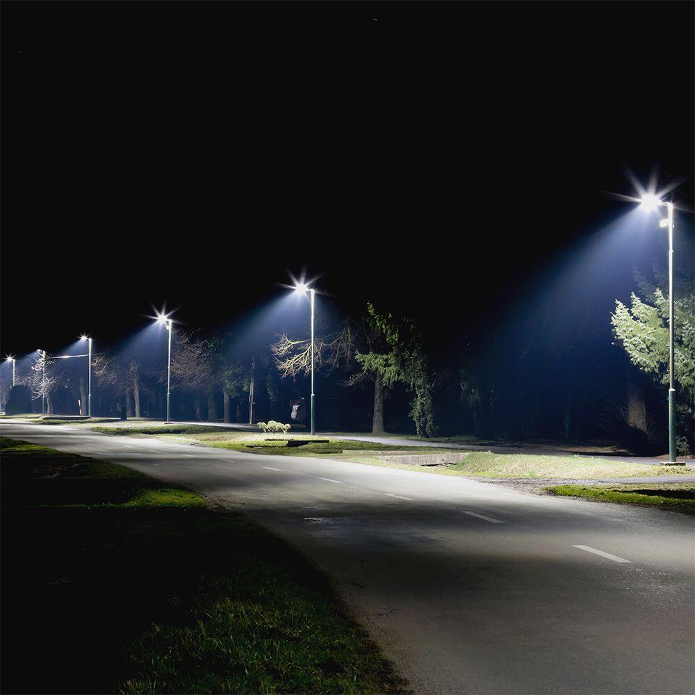 215301-3 100W LED Lampă Stradalp Cip SAMSUNG 6500K Corp Gri - Image 1