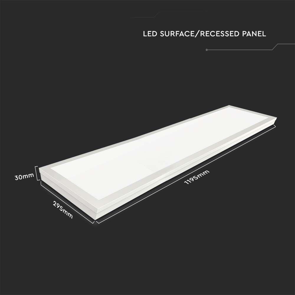 216625-5 40W Panou LED Cip SAMSUNG 1200x300 mm 2in1 4000K 6buc/SET - Image 1