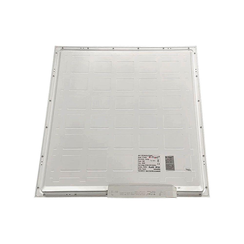 216706-2 LED Panel 36W 595x595mm Backlit 120lm/W 4000K 8PCS/SET - Image 1