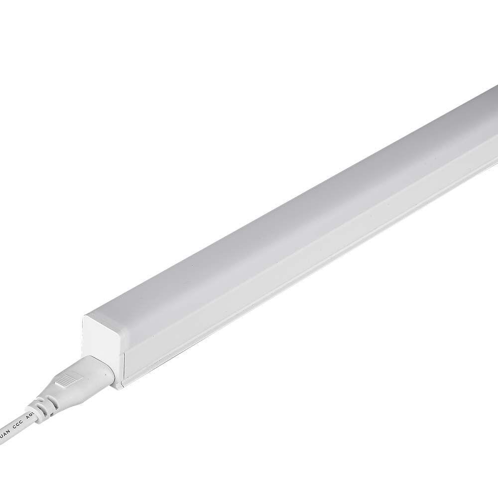 21695-2 16W LED Batten Fitting Pătrat Cip SAMSUNG T5 120cm 3000K - Image 1