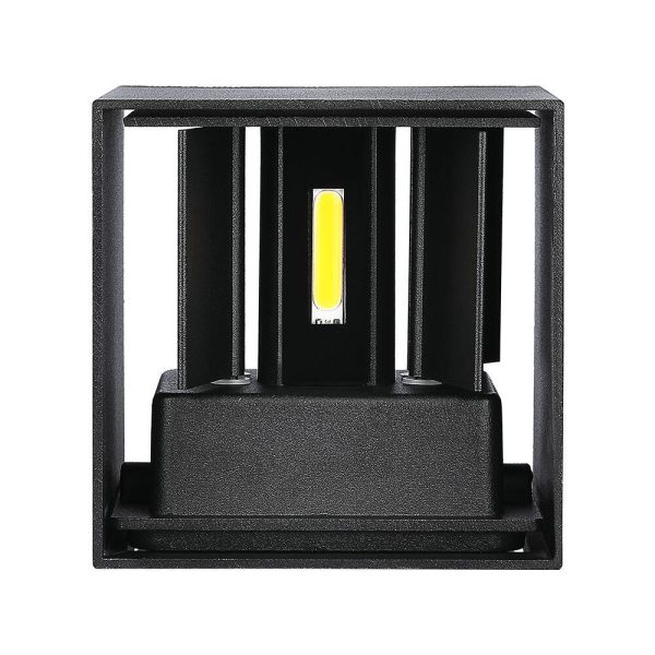 5W Lampă de Perete Cip Bridglux Corp Negru Pătrat IP65 3000K