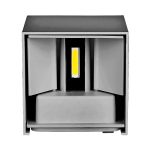 5W Lampă de Perete Cip Bridglux Corp Gri Pătrat IP65 3000K