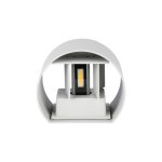 5W Lampă de Perete cu Cip Bridglux Corp Alb Rotund IP65 3000K