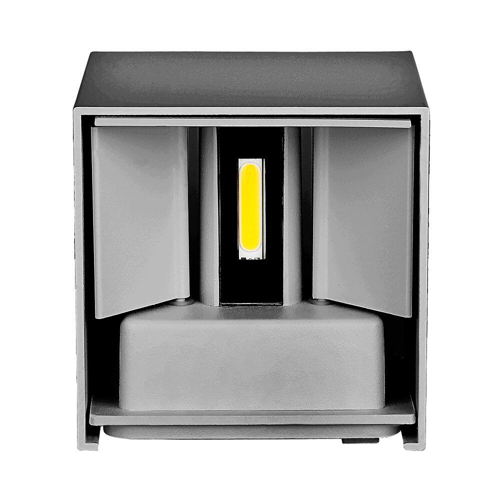 217089-2 5W Lampă de Perete Cip Bridglux Corp Gri Pătrat IP65 4000K - Image 1