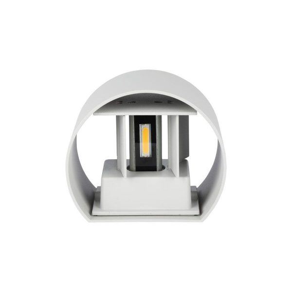5W Lampă de perete LED cu Cip Bridglux Corp Alb Rotund IP65 4000K