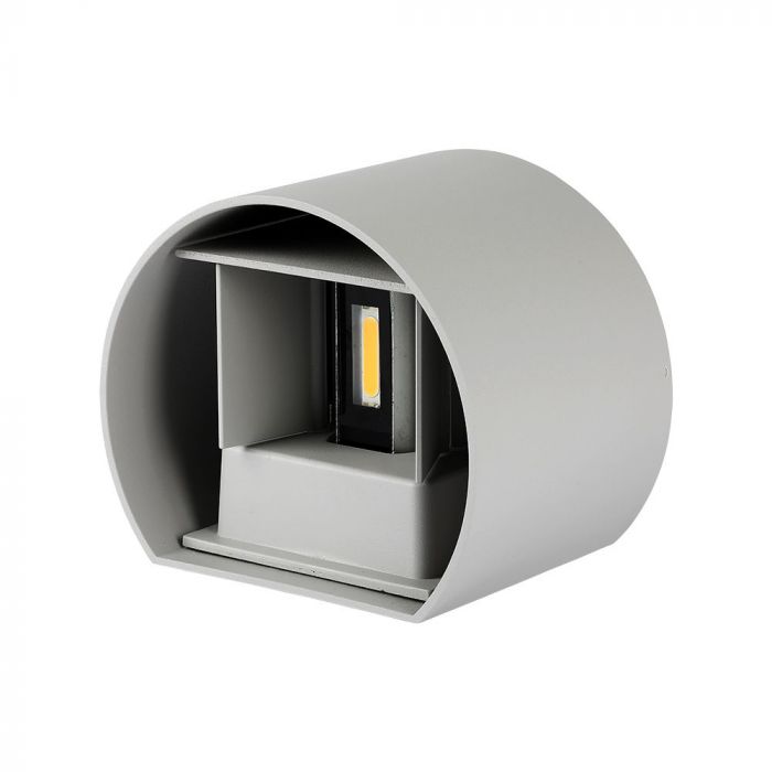 217092-p1 6W Lampă de Perete Cip Bridglux Corp Gri Rotund IP65 4000K - Image 1