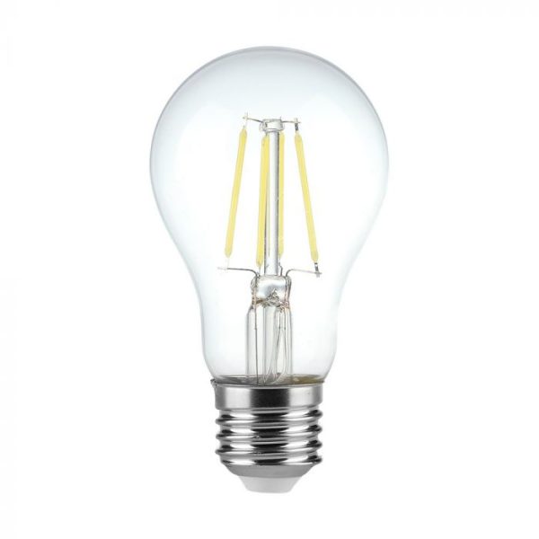 Bec LED 4W Filament E27 A60 Clar 6500K