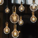Bec LED 8W Filament E27 G125 Amber Dimabil 2200K