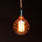Bec LED 4W Filament E27 G125 Amber ART 1800K