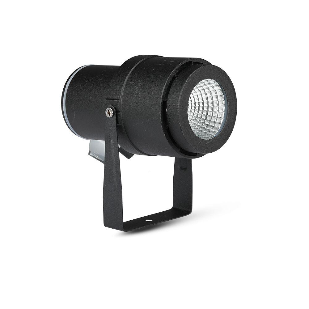 217545-2 12W LED Lampă de Grădina cu Țep Corp Negru 4000K - Image 1