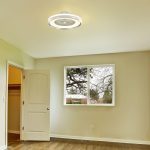 45W Lumină pentru Plafon cu Ventilator Control prin RF 3in1 Gri