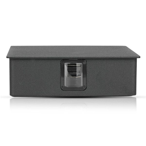 4W Lampă de Perete LED Corp Negru Pătrat 3000K IP65