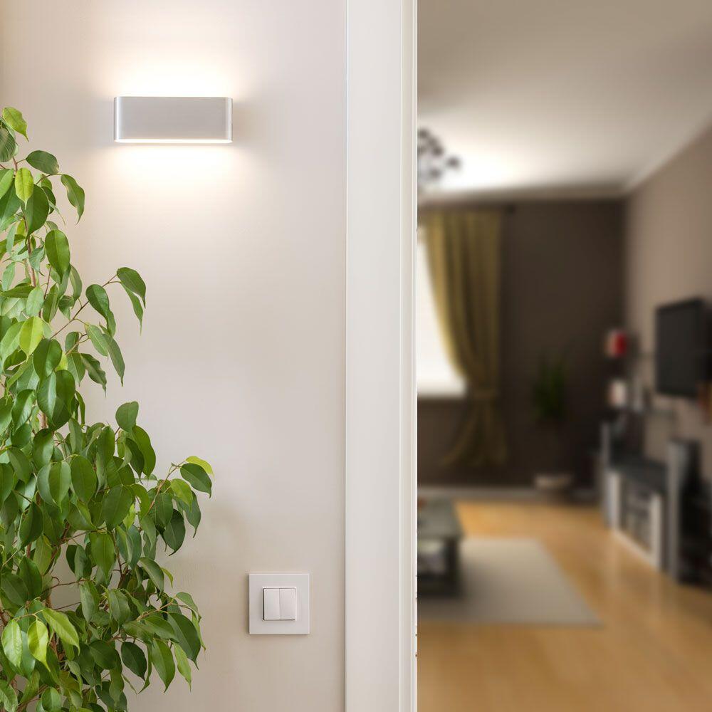 218243-3 12W LED Lumină de Exterior Sus-Jos Soft Light-Large 4200K Corp Gri IP65 - Image 1
