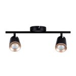 12W LED Lumină de Perete Două Capete 3000K Negru