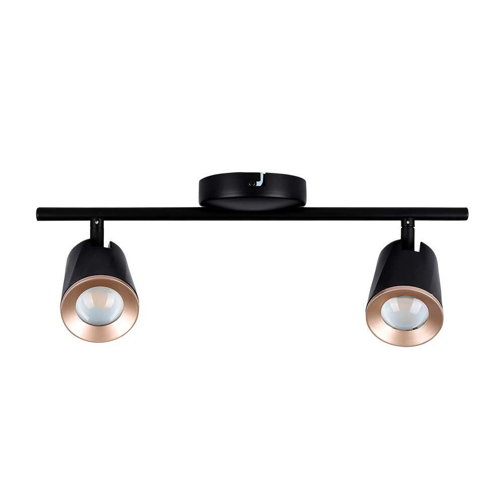218255-2 12W LED Lumină de Perete Două Capete 3000K Negru - Image 1