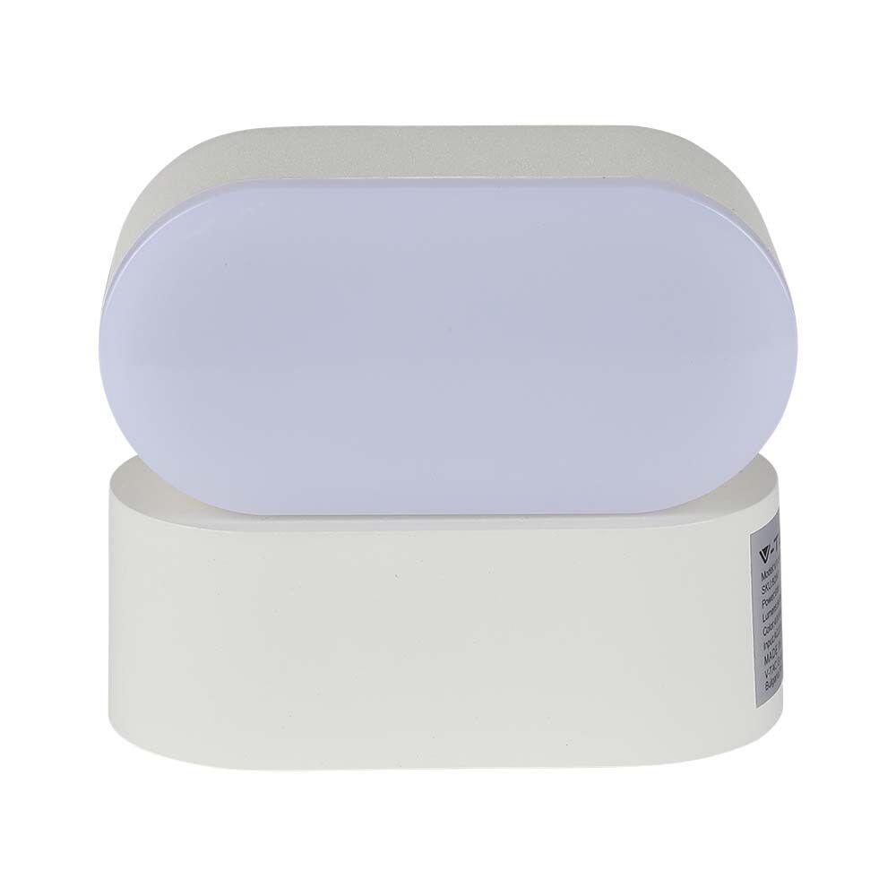 218286-2 6W LED Lumină de Perete Corp Alb IP65 Reglabil 3000K - Image 1