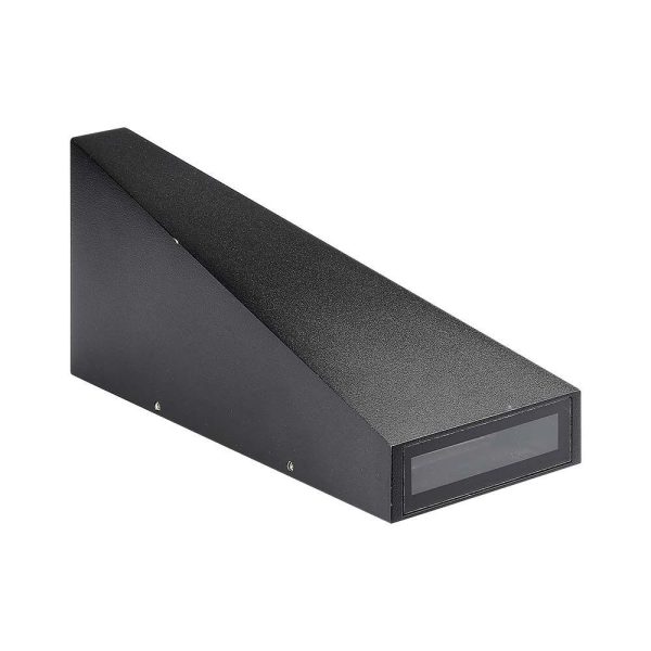 6W Lumină de Perete LED Corp Negru IP65 3000K