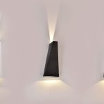 6W Lumină de Perete LED Corp Negru IP65 4000K