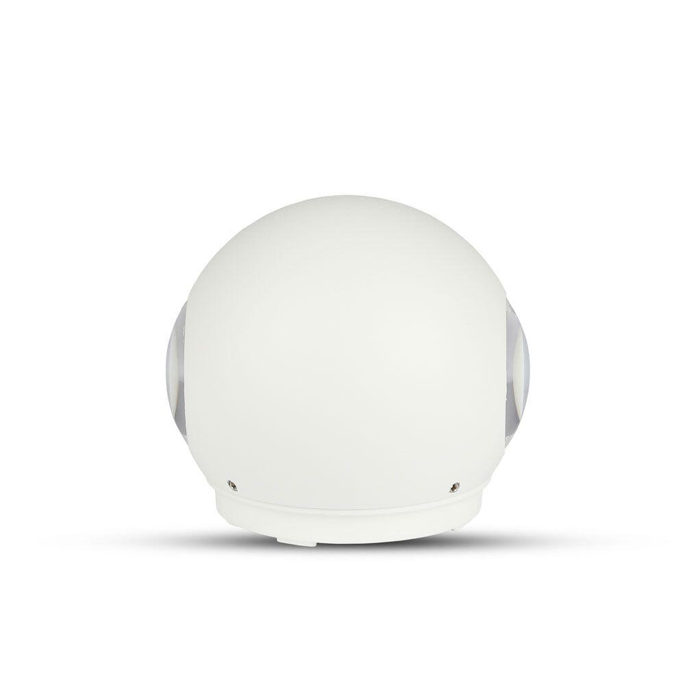 218301-2 4W Lumină de Perete LED Corp Alb Rotund IP65 3000K - Image 1
