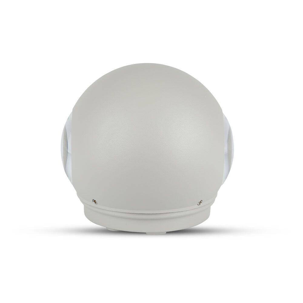 218305-2 4W Lumină de Perete LED Grey Corp Rotund IP65 3000K - Image 1