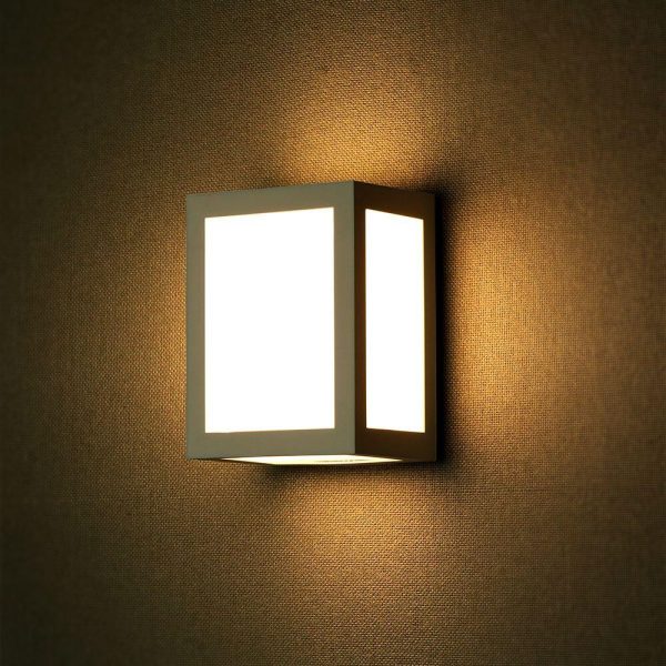 12W LED Lumină de Perete Corp Gri IP65 4000K