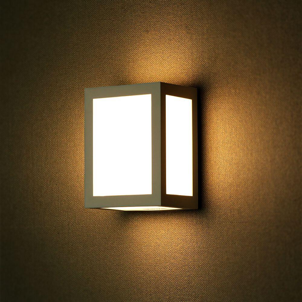 218338-3 12W LED Lumină de Perete Corp Gri IP65 4000K - Image 1