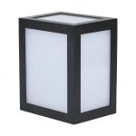 12W Lampă de Perete Corp Negru 6400K