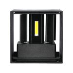11W Lampă de Perete LED Cip Bridglux Negru 3000K Pătrat