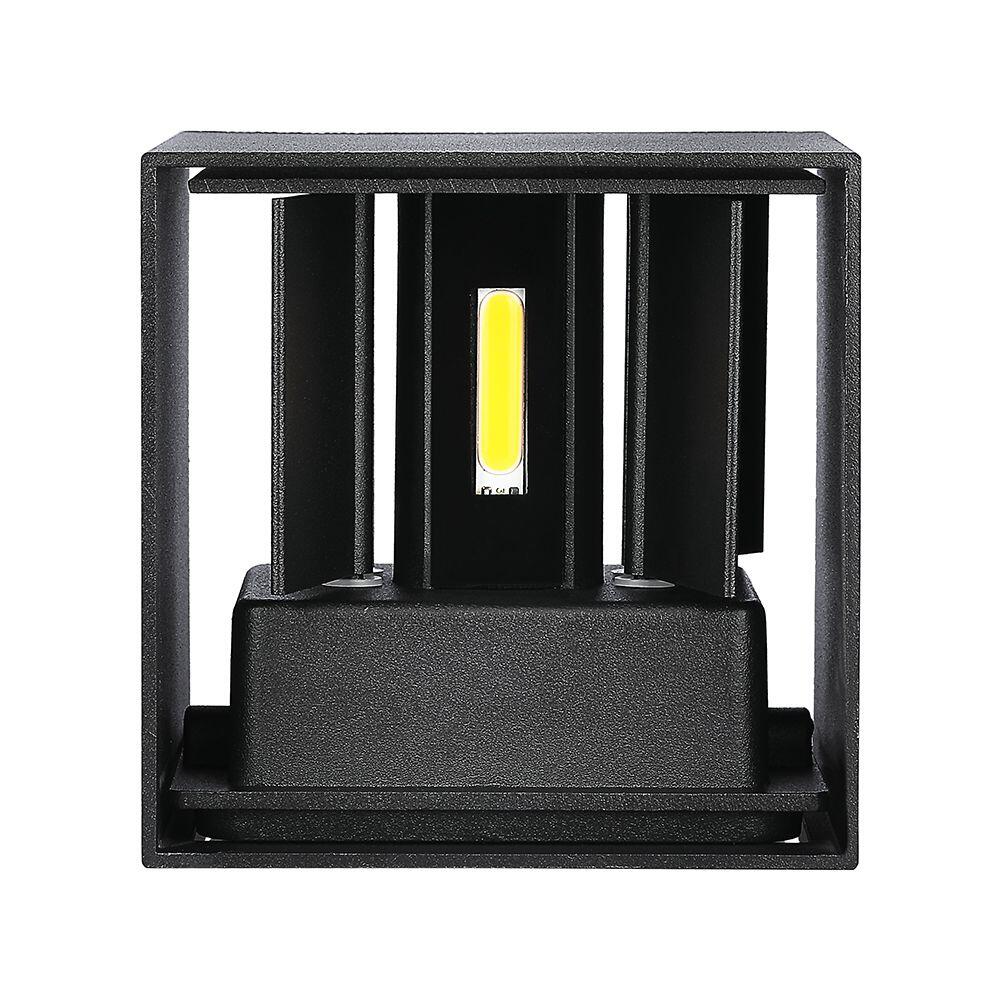 218529-2 11W Lampă de Perete LED Cip Bridglux Negru 3000K Pătrat - Image 1