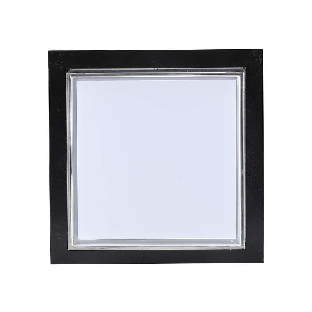218543-2 12W LED Lumină de Perete Negru Pătrat 3000K - Image 1