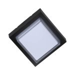 7W LED Lumină de Perete Negru Pătrat 3000K