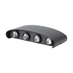 7W Lumină de Perete LED Nisip Negru IP54 4000K