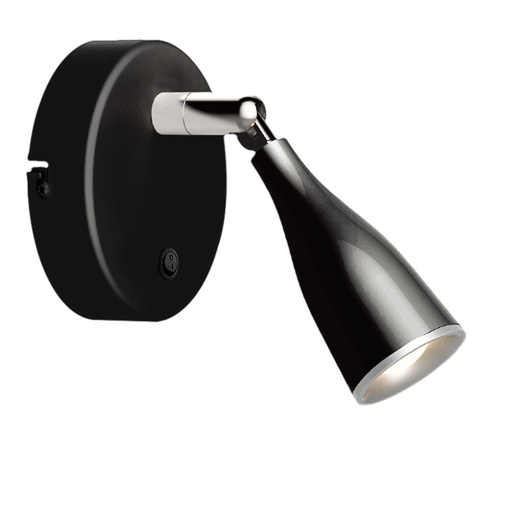 218676-2 4.5W LED Lampă de Perete 3000K Negru Cu Întrerupător - Image 1
