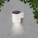 1W LED Lampă de Perete Solară SMD Corp Alb IP44 3000K
