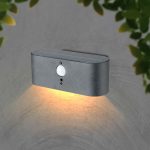 2.5W LED Solar Lumină de Peret SMD With Cu Senzor IP44 3000K