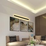 20W LED Lampă Lineară de Perete (1010*60*50mm) 4000K Corp Negru IP65