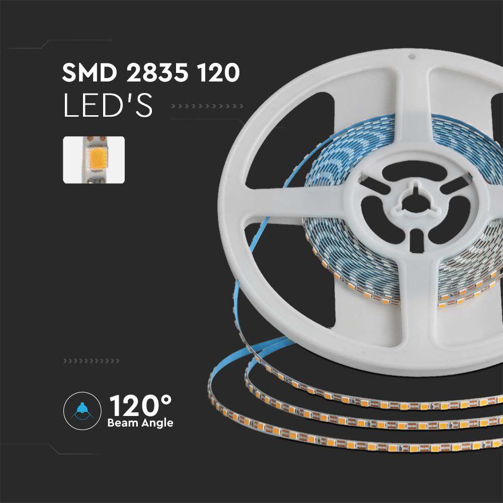 23025-3 Bandă LED SMD 2835 120LED Double PCB 3mm 4000K 8W/m - Image 1