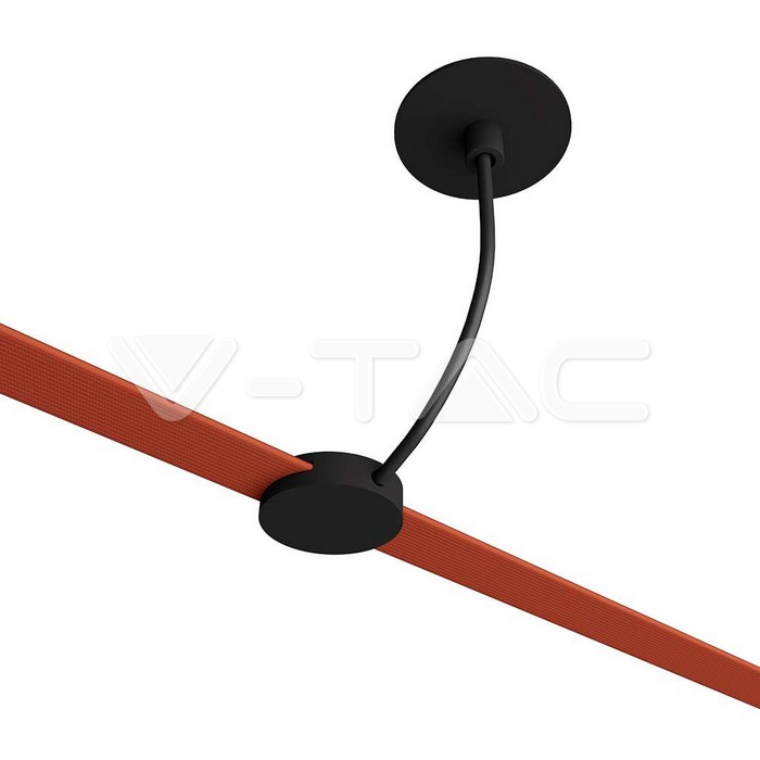 23131 Conector cu Fir Încastrat Doar alimentator (D55mm) Corp Negru - Image 1