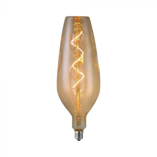 Bec LED 4W Filament Spiralt B125 2700K Sticlă Fumurie