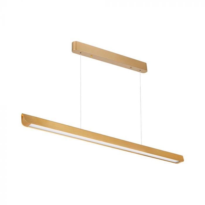 23348 36W LED Lampă Lineară Suspendată cu Difuzor de Lumină-CCT: 3in1 Corp Auriu - Image 1