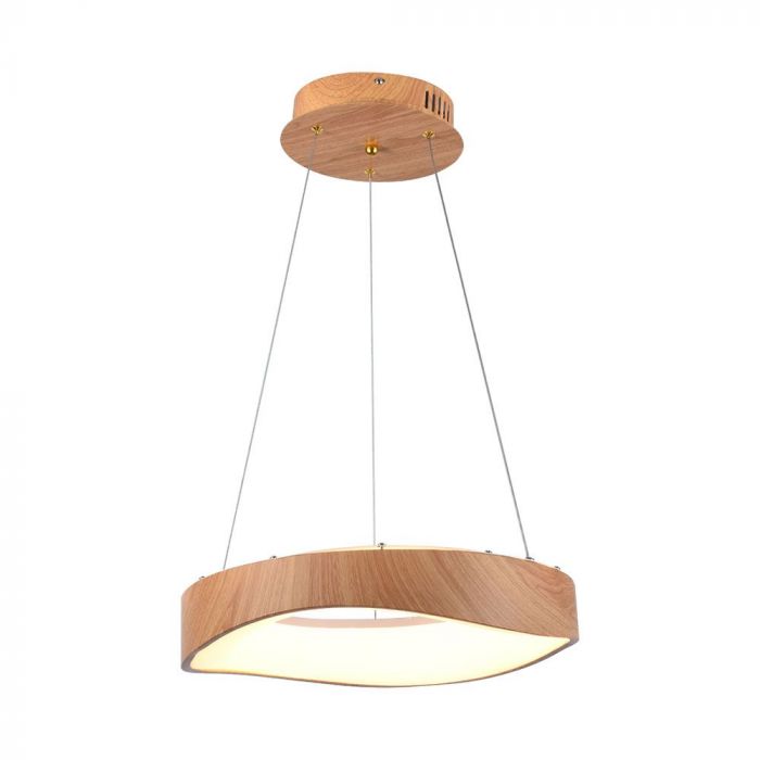 23363-p1 10W Pendul LED Designer Lemn 3000K D600 - Image 1