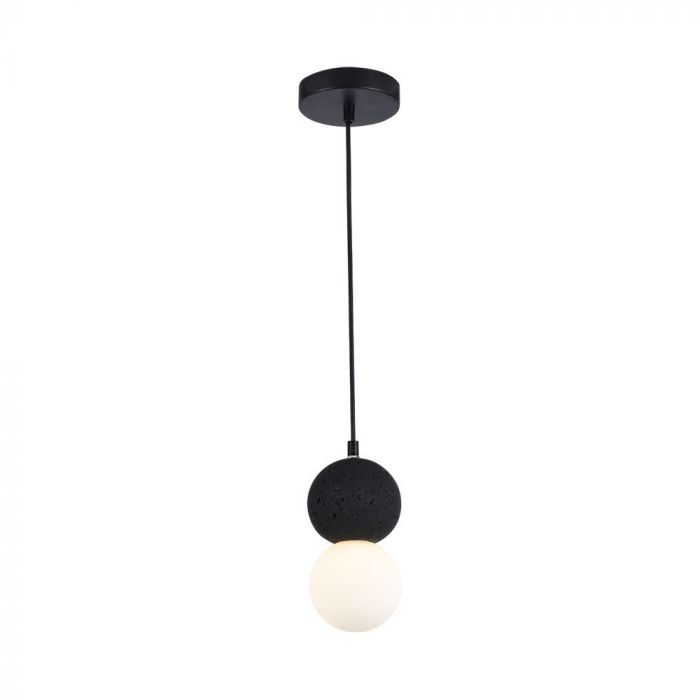 23377-p1 LED Designer Pendul Suspendat Negru + Corp Alb G9 - Image 1
