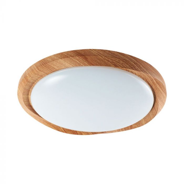 23586-p1 30W / 60W / 30W Plafonieră LED Designer cu Telecomandă Dimabilă Wood Grain Cyclone Cover - Image 1