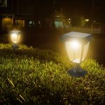 2W Lampă Solară Corp Negru 3000K, 6000K IP44