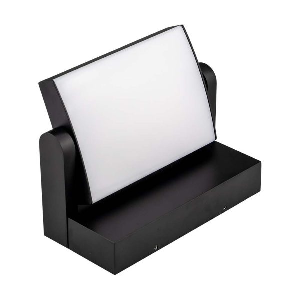 17W LED Lumină de Perete Corp Negru 3000K IP65