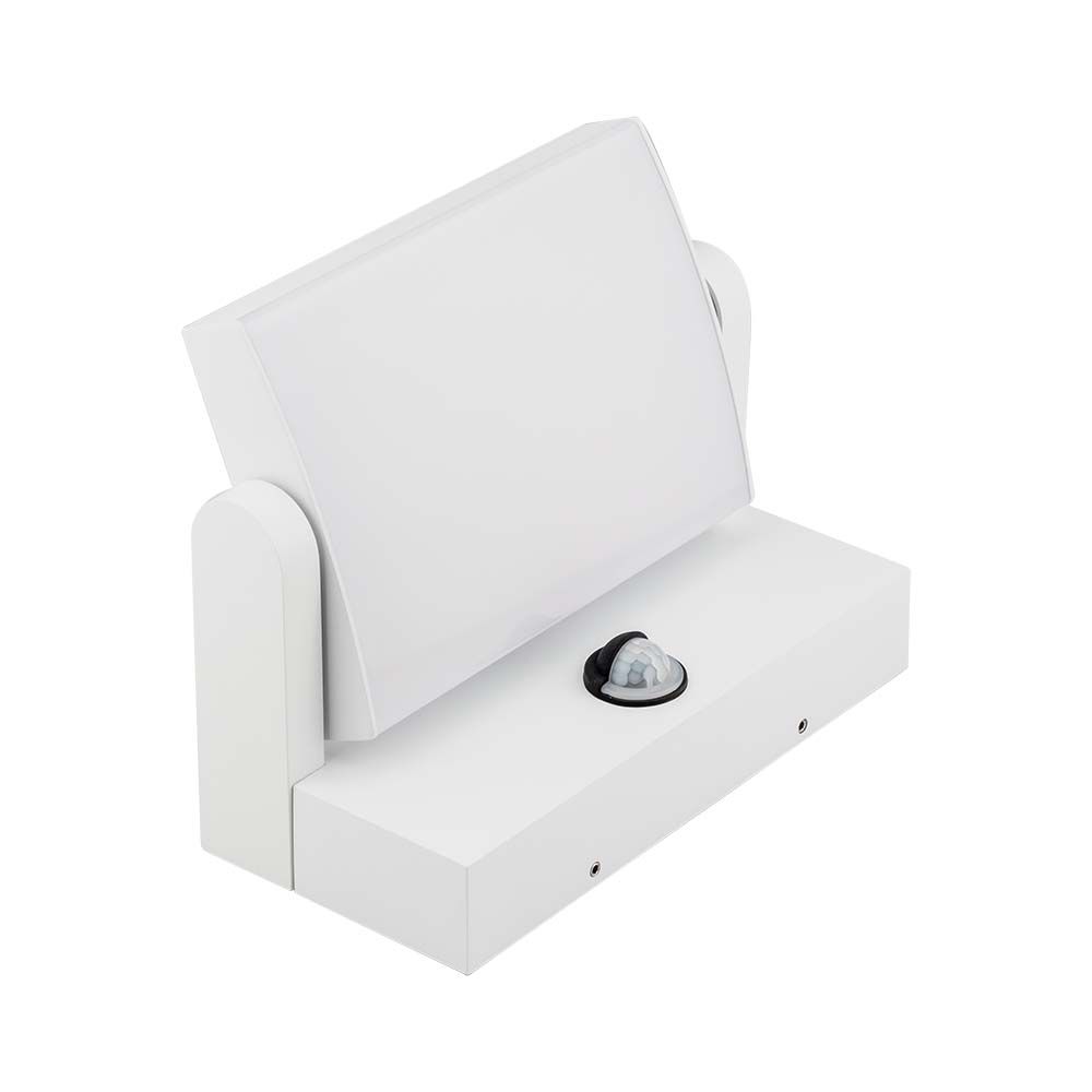 2939-2 17W LED Lumină de Perete cu Senzor Corp Alb 4000K IP65 - Image 1